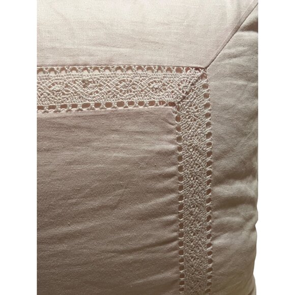 Simply Shabby Chic Decorative Pillow Set 18"x18" Pink Linen & Cotton - Picture 6 of 6